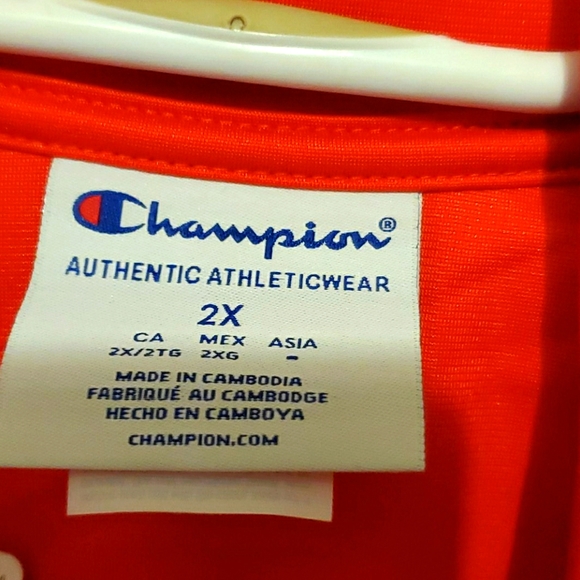 🆕️ NWT Champion Track Suit Jacket plus Sz 2x - Picture 8 of 8